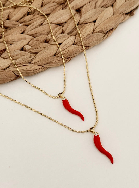 Collar Chili Rojo