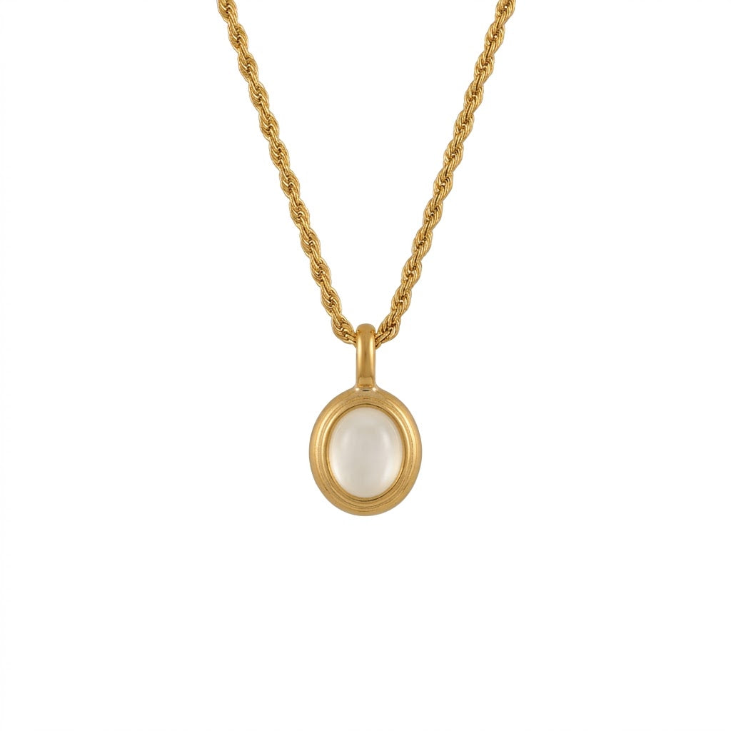 COLLAR BRUNA BLANCO