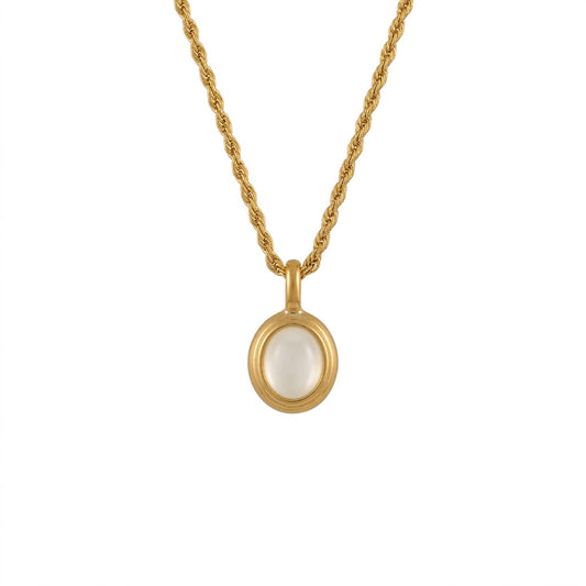 COLLAR BRUNA BLANCO